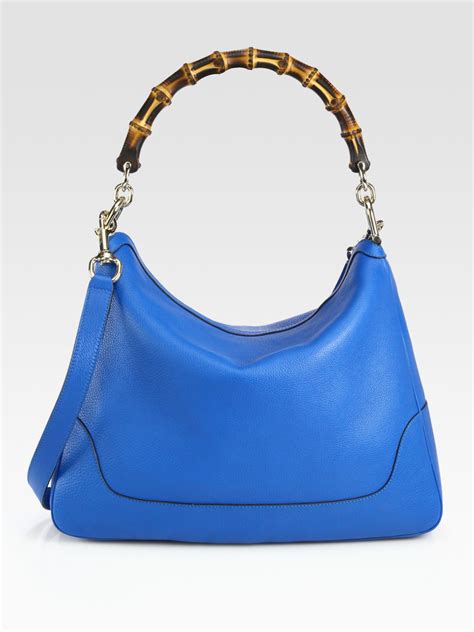 gucci bamboo bag blue|Gucci bamboo bag price.